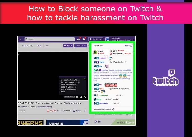 How to Block someone on Twitch. Tackle Twich harassment now